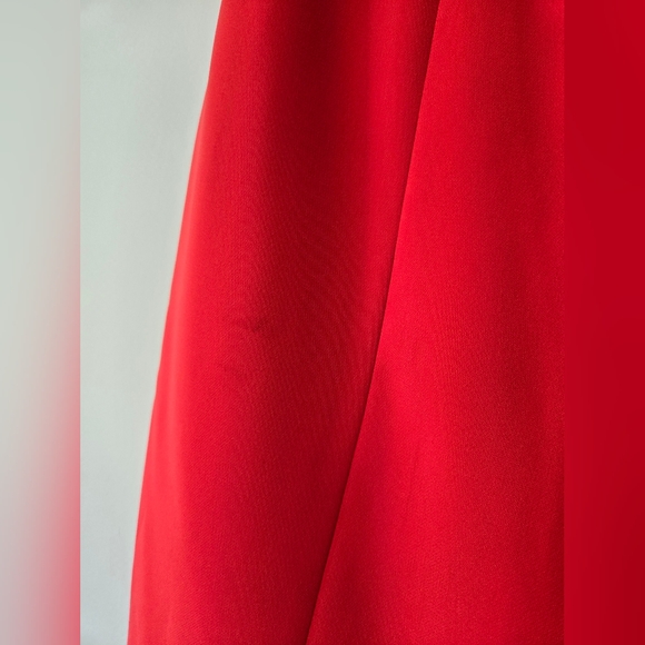 Jay Godfrey Red Strapless Bow Front Mini Dress Size 6 - Picture 10 of 10